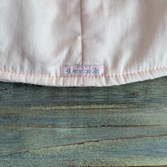 AMERICAN GIRL DOLL Pretty Pink Coat Set Faux Fur Trim Hood Gray Boots - Picture 8 of 9